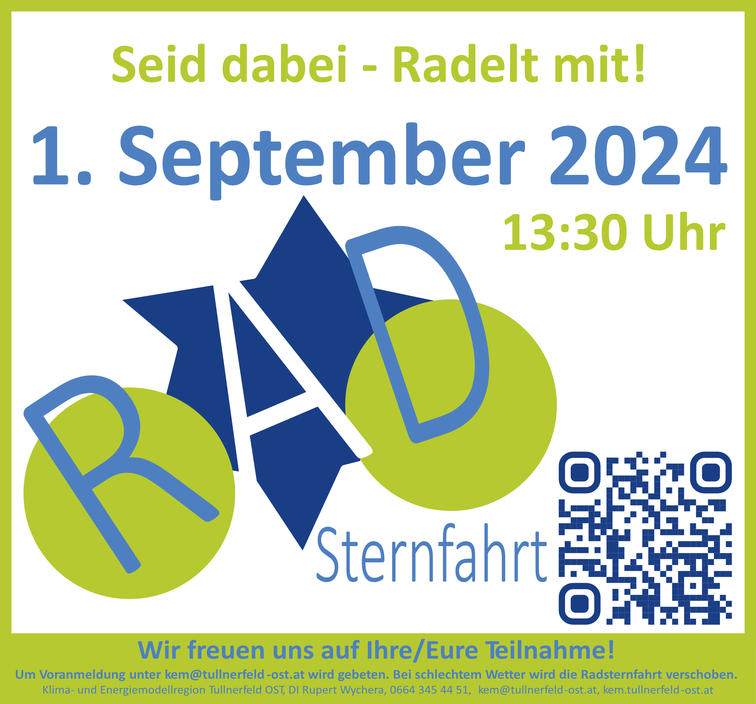 Radsternfahrt Plakat 2021